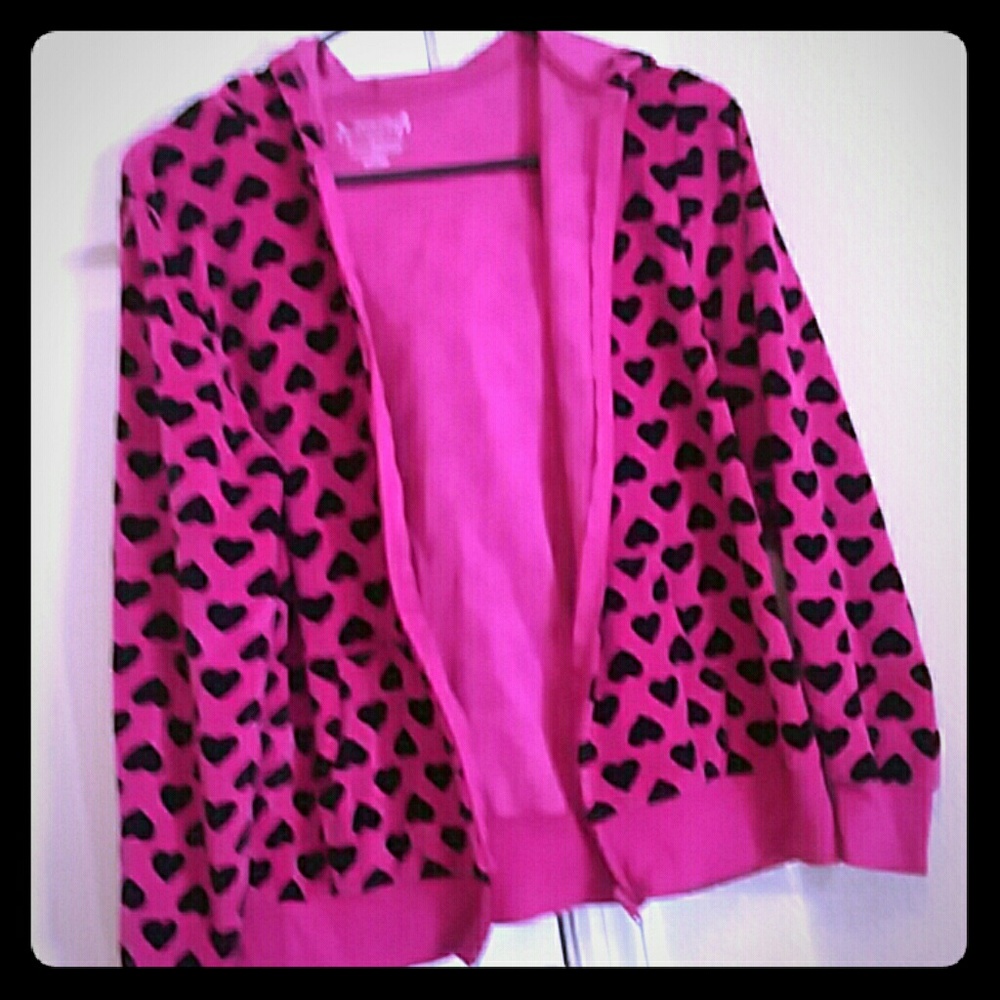 TOT♡L GIRL zip up Hearts jacket